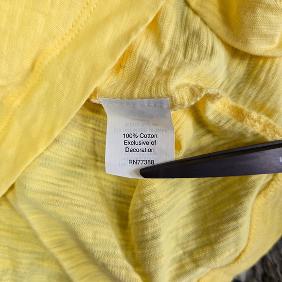 J.Crew Yellow Slub Cotton Sleeveless Scoop Neck Tank Top Style 92155 Womens S - Picture 6 of 7